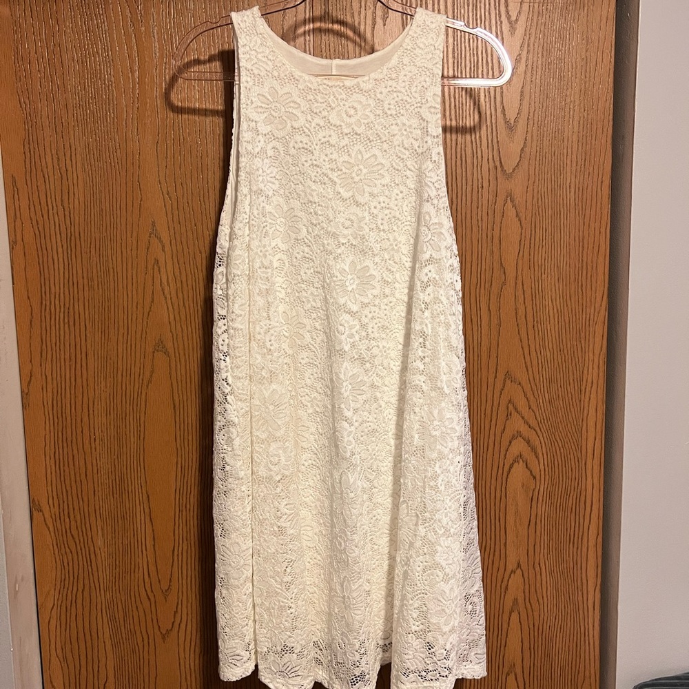 Lace white dress